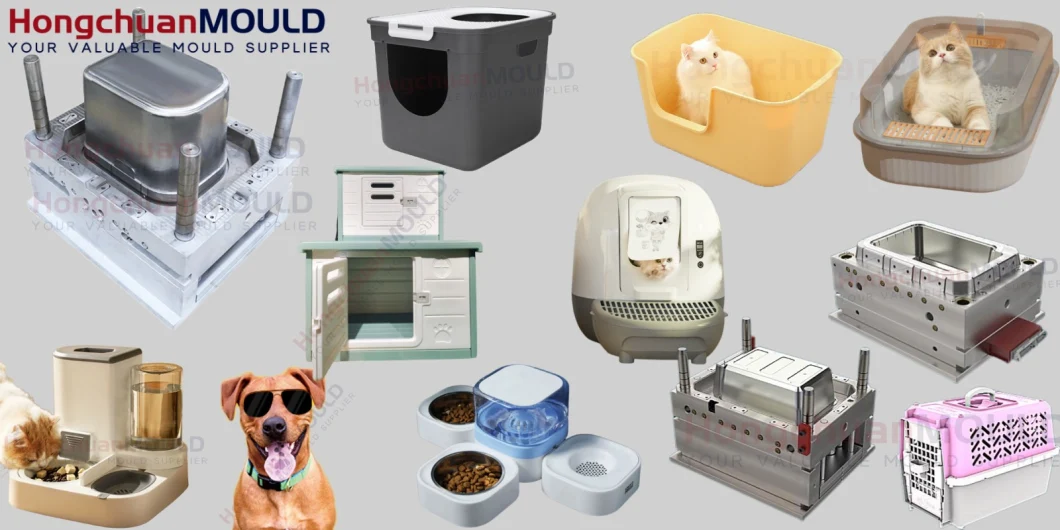 Plastic Shell Mould of Water Fountain Pet Feeder Cat Bowl Injection Mould